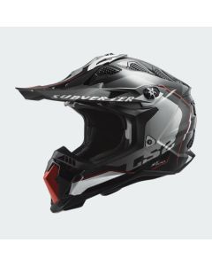 LS2 MX700 SUBVERTER ARCHED BLACK SILVER TITANIUM